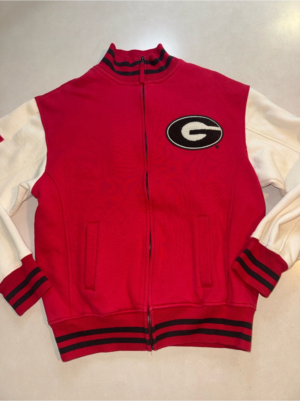 Colosseum Georgia Bulldogs Men’s Jacket Medium Letterman Varsity